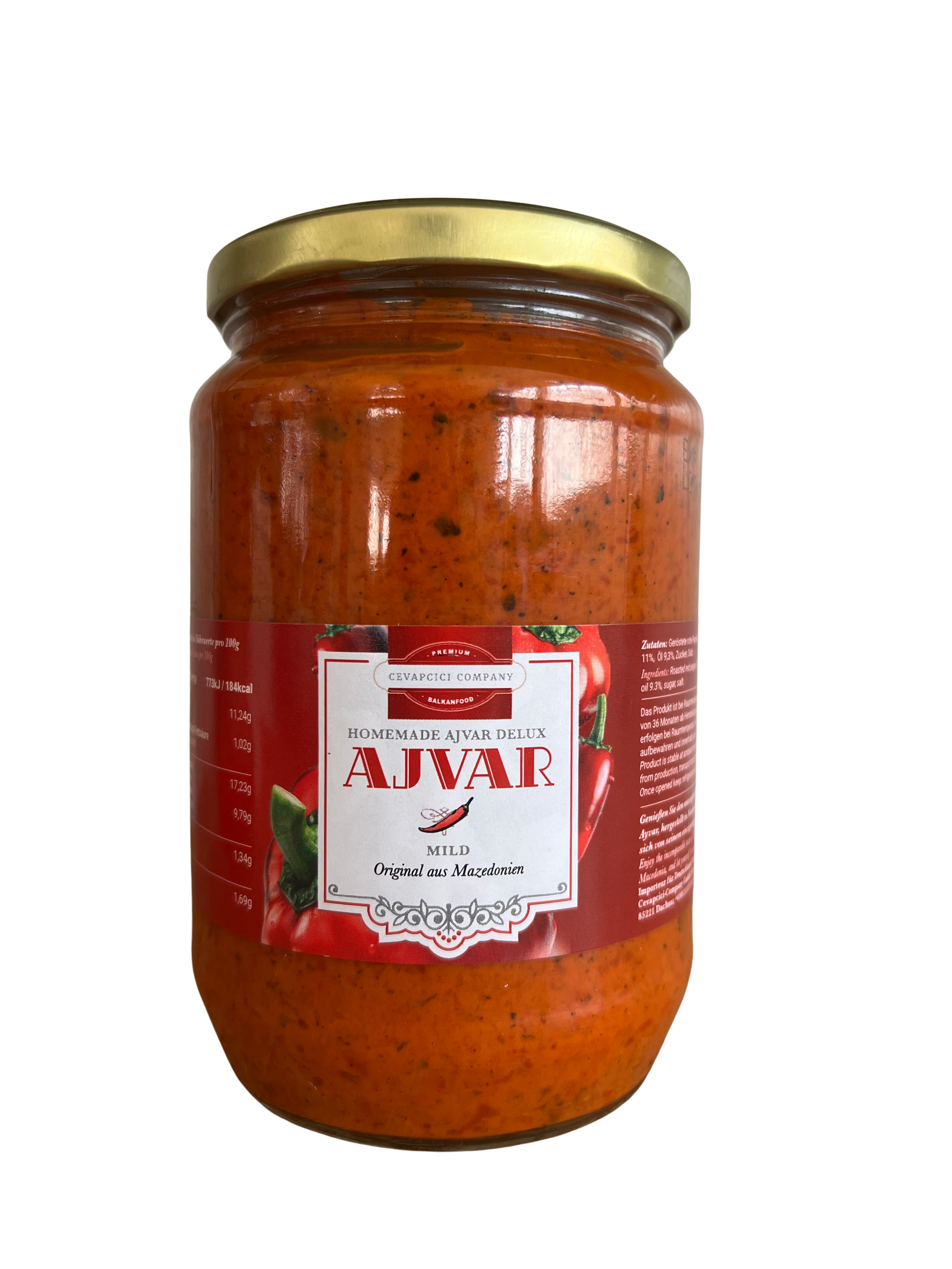 Hausgemachtes Ajvar mild 700 g