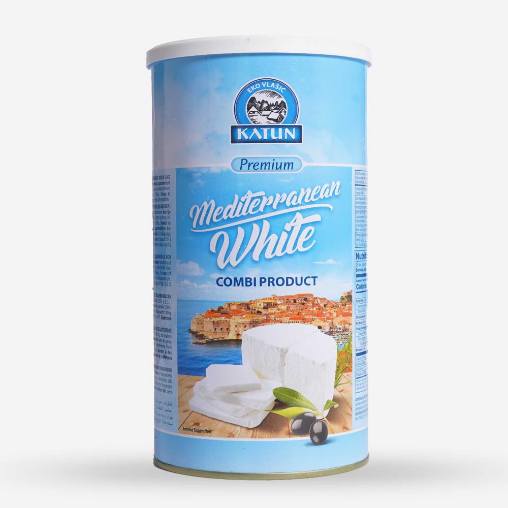 Halbfester Weißkäse in Salzlake zum Backen, Kochen, Verfeinern von Salaten und zur Brotzeit.